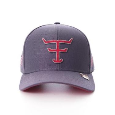 Imagem de Bone Texas Farm - New Texas - Tf672 - Cinza Chumbo/ Vermelho Único-Unissex