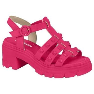 Imagem de Sandália Feminina Tratorada Spikes Pink Gloss Moleca 5476.107-Feminino