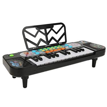 Imagem de Naroote Piano Elétrico Redondo, Com Modo de Instrumento, Piano de Brinquedo de Instrumentos Musicais, para Iniciantes Praticando (Órgão Eletrônico)