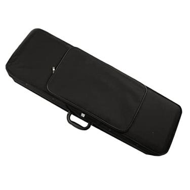 Imagem de Estojo Para Violino Feito À Mão Em Tela Retangular Durável De Cor Preta Tamanho 4/4 Tamanho Completo Estojo de Violino
