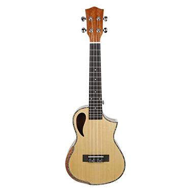 Imagem de Ukulele infantil Ukulele de concerto de 58 cm madeira de abeto soprano 4 cordas guitarra havaiana instrumentos musicais profissionais de cordas com estojo