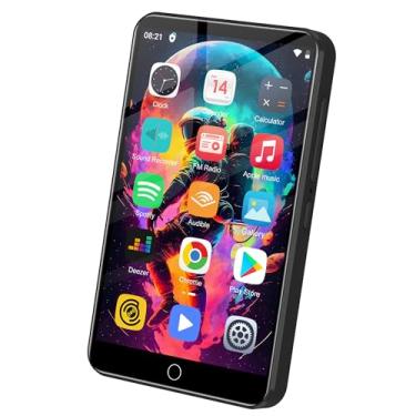 Imagem de ZAQE Leitor de MP3 de 80 GB com Bluetooth e WiFi, tela sensível ao toque de 4 polegadas, leitor de MP3 com Spotify, Audible, Amazon Music, leitor de música Android com alto-falante, rádio FM, e-book,