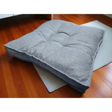 Imagem de Almofada Futon 70x70 Cm Linho Saturno Decoração Top Modelos Cinza