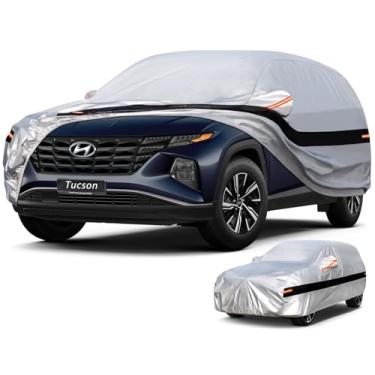 Imagem de Holthly Capa Para Carro Suv De 10 Camadas, Ajuste Personalizado Para Hyundai Tucson (2004-2024), À Prova D'Água, Para Todos Os Climas, Para Automóveis, Proteção Total Contra Chuva, Sol E Raios Uv, P