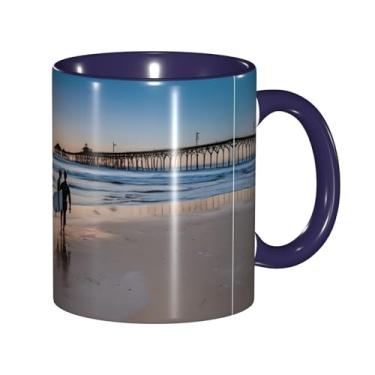 Imagem de Zeraoke Sunset Print Canecas de café criativas, personalizadas, presente para a família, tamanho de 325 ml, unissex