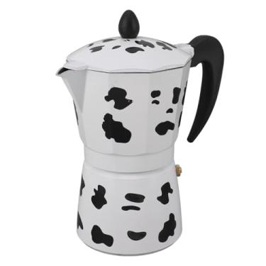 Imagem de Generic Pote Moka de Cor de Vaca de Leite, Pote Moka de Alumínio Leve Anti Escaldante para café para Acampamento (#12)