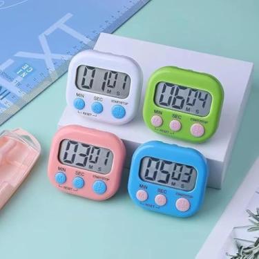 Imagem de Relogio, cozinha, digital, cronometro, tempo, facil, usar, tela, compacto - Cores sortidas