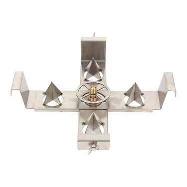 Imagem de AFXGUSD Abridor de Garrafas E Acessório para Lavagem de Garrafas, Dispositivo de Limpeza, Metal, Eficiente, Robusto, Limpador Portátil para Misturas, Quatro Pontas