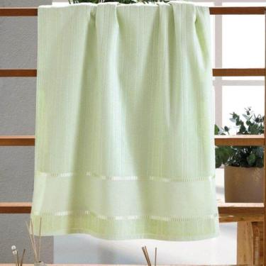 Imagem de Toalha Banhão Aveludada Bella para Bordar 90cm x 1,50m - Dohler, Verde