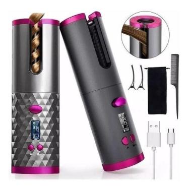 Imagem de Modelador Ondulador De Cachos Automático Semfio Portátil Usb - Friburg