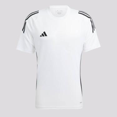 Imagem de Camiseta Adidas Tiro 24 Branca e Preta-Masculino