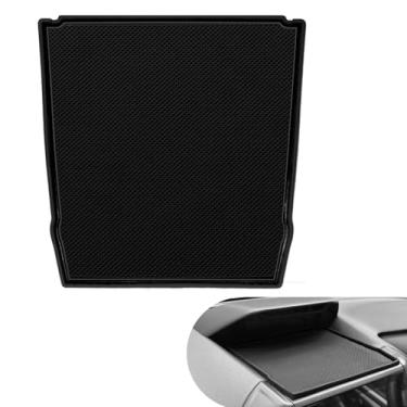 Imagem de MOXRUQ Tapete de painel de silicone, design de grade 3D tapete de painel antiderrapante interior, capas de painel de carro compatíveis com Subaru Crosstrek/Impreza 2018-2023, Forester 2019-2024 (preto