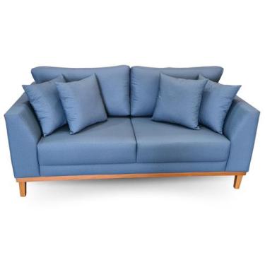 Imagem de Sofá  Pierri Tecido Acquablock Pé Base Madeira  180cm - 4R Estofados, 