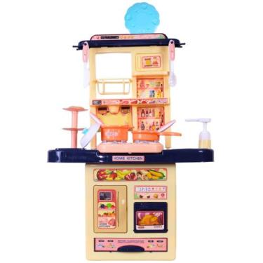 Imagem de Brinquedo Cozinha Infantil Solta Fumaça E Sai Água C/ Acessórios - Cas