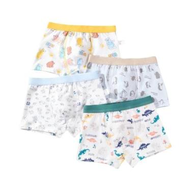 Imagem de Cuecas De Algodão Para Meninos Com Estampa De Dinossauro, Design De An