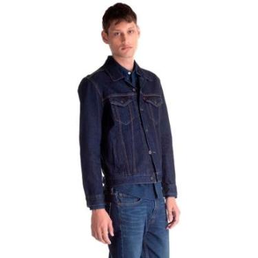 Imagem de Jaqueta Jeans Levis Masculina Trucker Azul Escuro-Masculino
