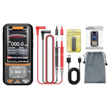 Imagem de Luocute Osciloscópio Portátil 2 Em 1, Largura de Banda de 5 MHz, Taxa de Amostragem de 48MSa/s, Tela Colorida de 3,2 Polegadas, Multímetro True RMS de Alcance Automático, para Depuração