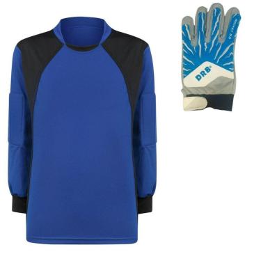Imagem de Camisa Goleiro trb Infantil Luva DRB Azul Branco Infantil-Masculino