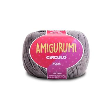 Imagem de Linha Fio Amigurumi Círculo 125g 254m 100 Algodão Mercerizado Crochê Tricô Artesanato Colorido (8797 - AÇO)