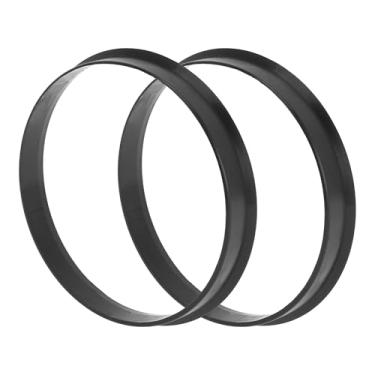 Imagem de TUCKBOLD Anéis centralizados no cubo da roda do carro rodas duráveis eixo central amortecedor Hubrings preto 2 peças OD 75,1 mm para ID 72,6 mm plástico