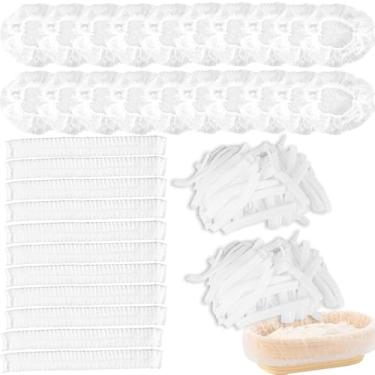 Imagem de Forros de cesta à prova de pão, pacote com 200 capas de cesta antiaderentes, suprimentos descartáveis de massa fermentada não tecida