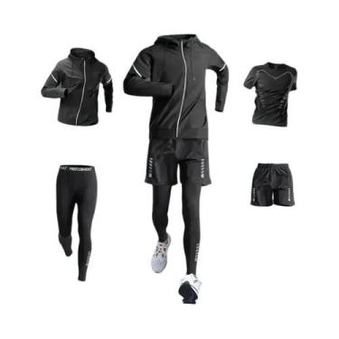 Imagem de Conjunto De Fitness Masculino De Secagem Rápida Para Corrida, Roupas E