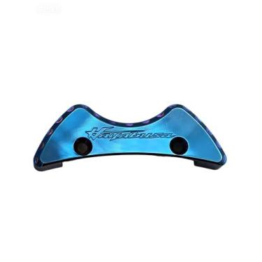 Imagem de Tampa central de tanque de gás de alumínio cromado azul compatível com Suzuki GSXR1300 Hayabusa 1999-2020