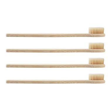 Imagem de Yinhing Escova de Dentes de Bambu, Macia para Limpeza Suave de Dentes e Gengivas Com Alça, Escova de Sustentável para Adultos e Crianças (2)