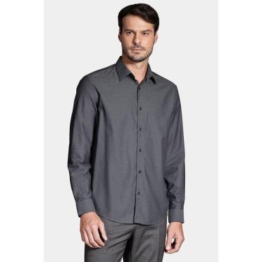 Imagem de Camisa Aramis Manga Longa Regular Algodão Egípcio Grafite-Masculino