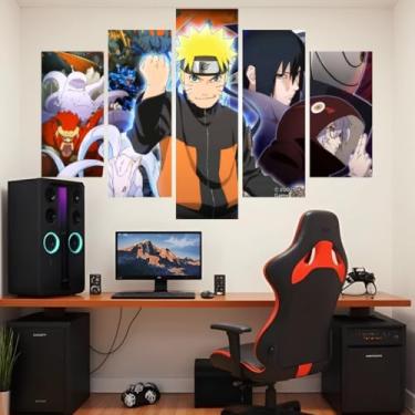 Imagem de Quadro decorativo Mosaico Anime - 5 peças - Sasuke, Kakashi, Akatsuki, Itachi, Hokage - 00 (07)