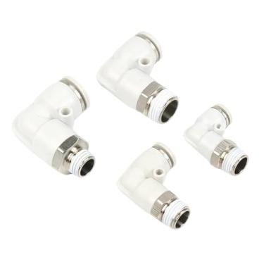 Imagem de SKXMOD Conector pneumático PL Mangueira de 4 mm-12 mm OD 1/20.3 cm 1/10.2 cm 3/20.3 cm 1/5.1 cm rosca macho tubo pneumático conector de cotovelo tubo encaixe de pressão de ar (mangueira OD de 12 mm,