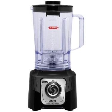 Imagem de Liquidificador Arno LN65 Power Max San Cristal - 15 Velocidades + Pulsar, 3,1 Litros, 1400W, Preto