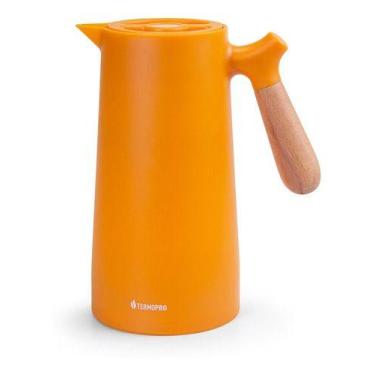 Imagem de Garrafa Térmica Café Chá Suco Bule Térmico Laranja 1 Litro Elegance Te
