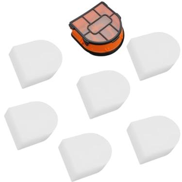 Imagem de Kit de 6 filtros para aspirador Shark AW261 WD261 WD101 AW302 WD161 WD201 WD100 WD200 WD101 HydroVac 3 em 1, compare a peça WDFF1