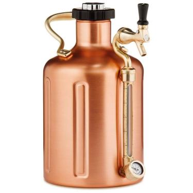 Imagem de Chopeira, Grooler 3,7 Litros, Aço Inoxidável, GROWLERWERKS Copper, Dourado