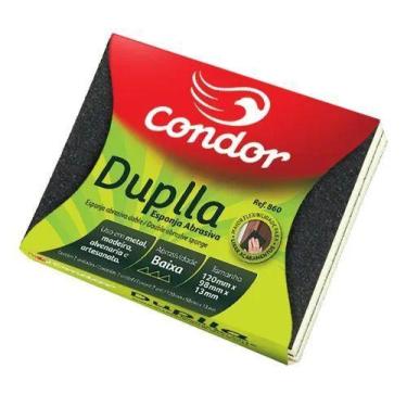 Imagem de Esponja Lixa Abrasiva Dupla Condor 860 Média com 2 Unidades - no-brand