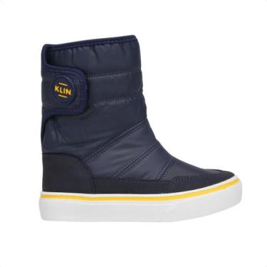 Imagem de Bota Infantil Coturno Freestyle Impermeável Klin Azul, Marinho, Amarel