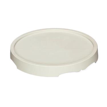 Imagem de Pires de plantas Bandeja de gotejamento para plantas jardim redonda, suportes para paletes domésticos, pires para vasos flores resinosos(Beige,Pequeno)