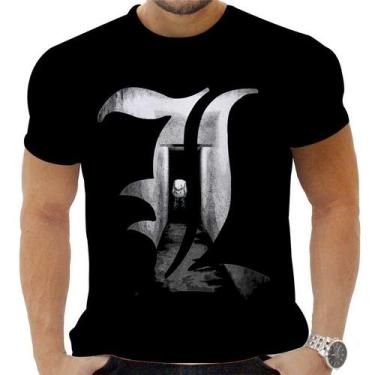 Imagem de Camiseta Camisa Personalizada Anime Death Note Ryuk Yagami L 02 - Zahi