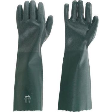 Imagem de Luva Pvc Palma Áspera Forro 46cm Pav0046 05 Pares Vonder