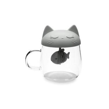 Imagem de Caneca Com Infusor Gato e Peixe Único