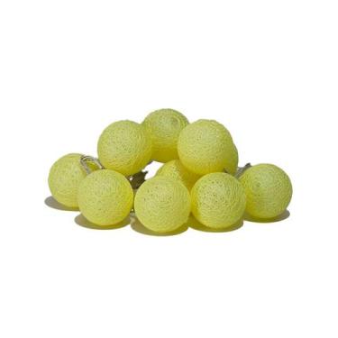 Imagem de Luminária Cordão de Luz Led Bolinhas - Amarelo Claro - 1 unidade - Art