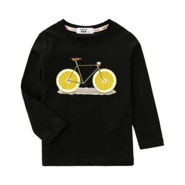 Imagem de Camiseta De Manga Longa Para Crianças Com Estampa De Frutas, Tops De A