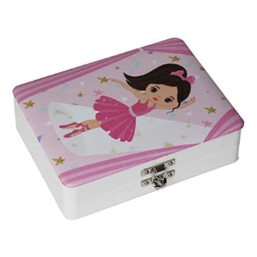 Imagem de Álbum De Fotos Maleta Bebê Menina Bailarina Rosa 100 Fotos 10x15