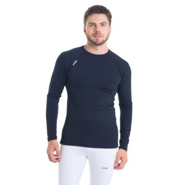 Imagem de Camiseta Longa Segunda Pele Flanelada Proteção ao Frio Adulto-Unissex