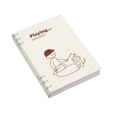 Imagem de Caderno De Folhas Soltas A5/B5 60 Folhas 120 Páginas Cachorrinho Panda