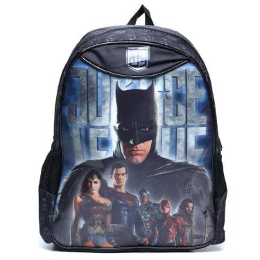 Imagem de Mochila de Costas Escolar Infantil Juvenil Liga da Justiça-Unissex