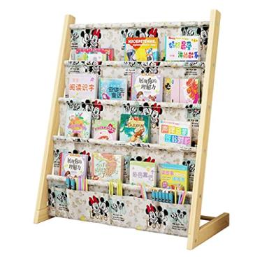 Imagem de Estante infantil Estante infantil, suporte de revistas - suportes de livros infantis, organizador de livros, cultive o interesse das crianças na leitura (cor: B, Tamanho: 61,5 x 25 x