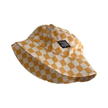 Imagem de Chapéu De Sol Infantil Xadrez Fofo Para Bebês Meninos E Meninas, Boné 