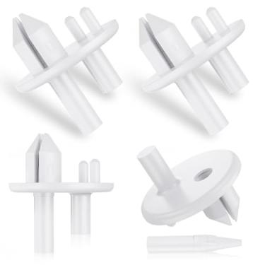 Imagem de Suporte de capa de prateleira mais nítida, 4 peças de peças de prateleira de geladeira compatíveis com suporte de geladeira Frigidaire Substituir para 1513081 240423701 240350802 AH2358879 AP4393090